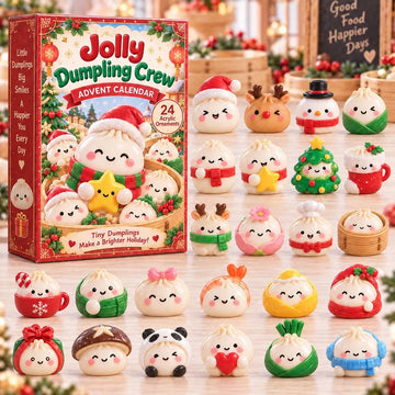 Jolly Dumpling Crew Advent Calendar 2026 - 24-Day Countdown, Acrylic Charms