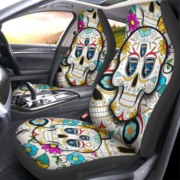 Jose Earthquakes Car Seat Covers Custom Sugar Skull Car Accessories