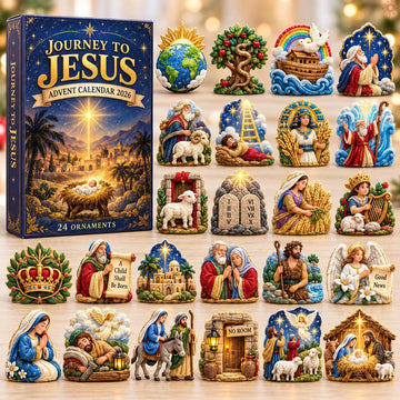 Journey To Jesus advent calendar 2026 - 24-Day Countdown, Acrylic Charms
