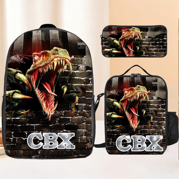 Jurassic Dinosaur Custom Backpack - Personalized Name - Dinosaur Enthusiast Gift