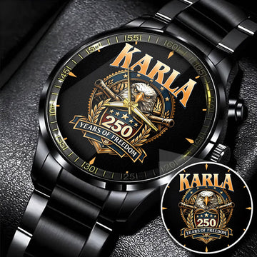 KARLA 250TH-1 Personalized Watch, 250 Years Of Freedom 1776-2026