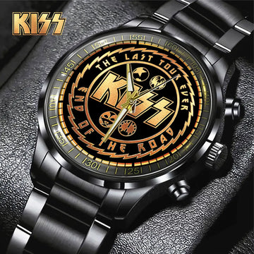 KISS Black Stainless Steel Watch – GNE 587