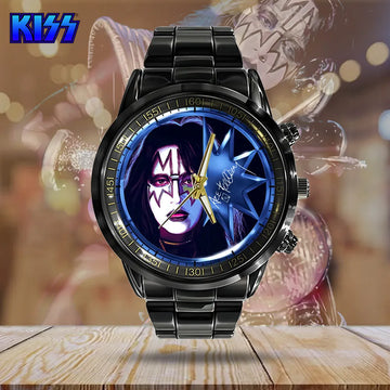 KISS Black Stainless Steel Watch – GNE 622