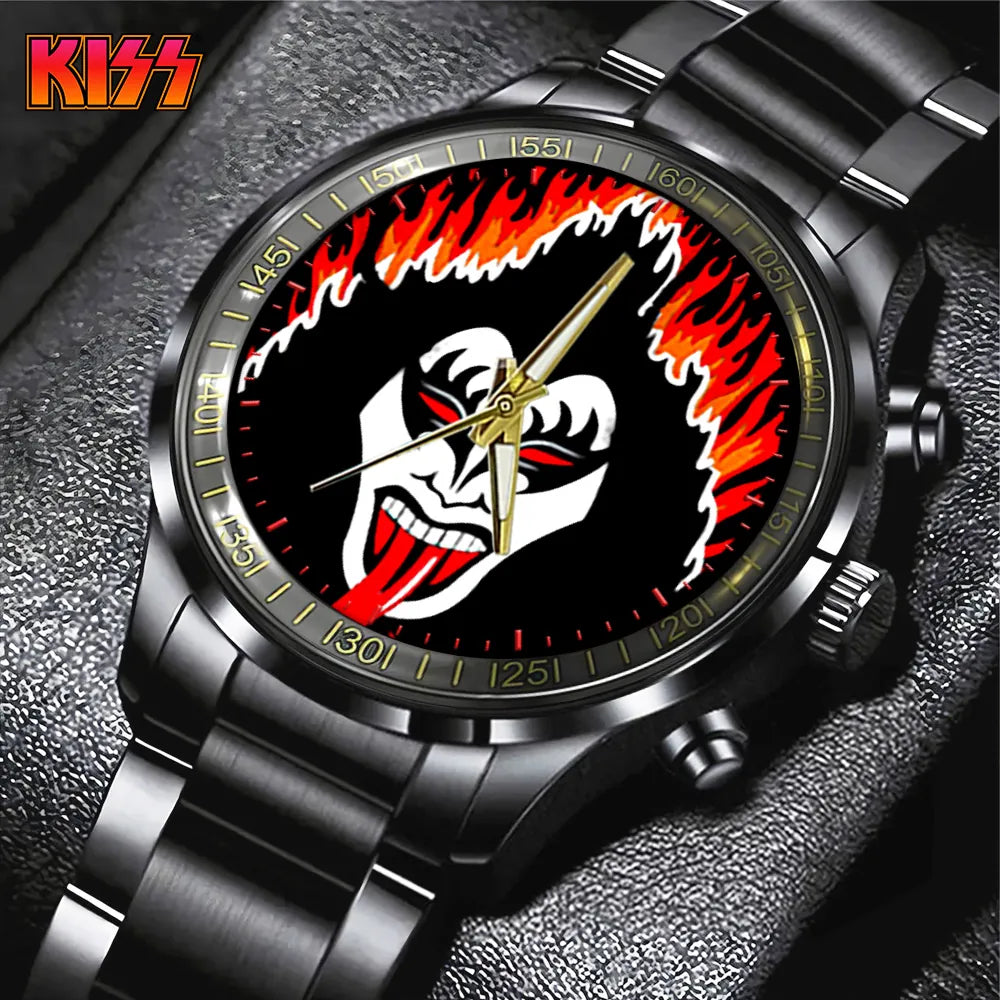 KISS Black Stainless Steel Watch – GNE 714