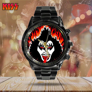 KISS Black Stainless Steel Watch – GNE 714
