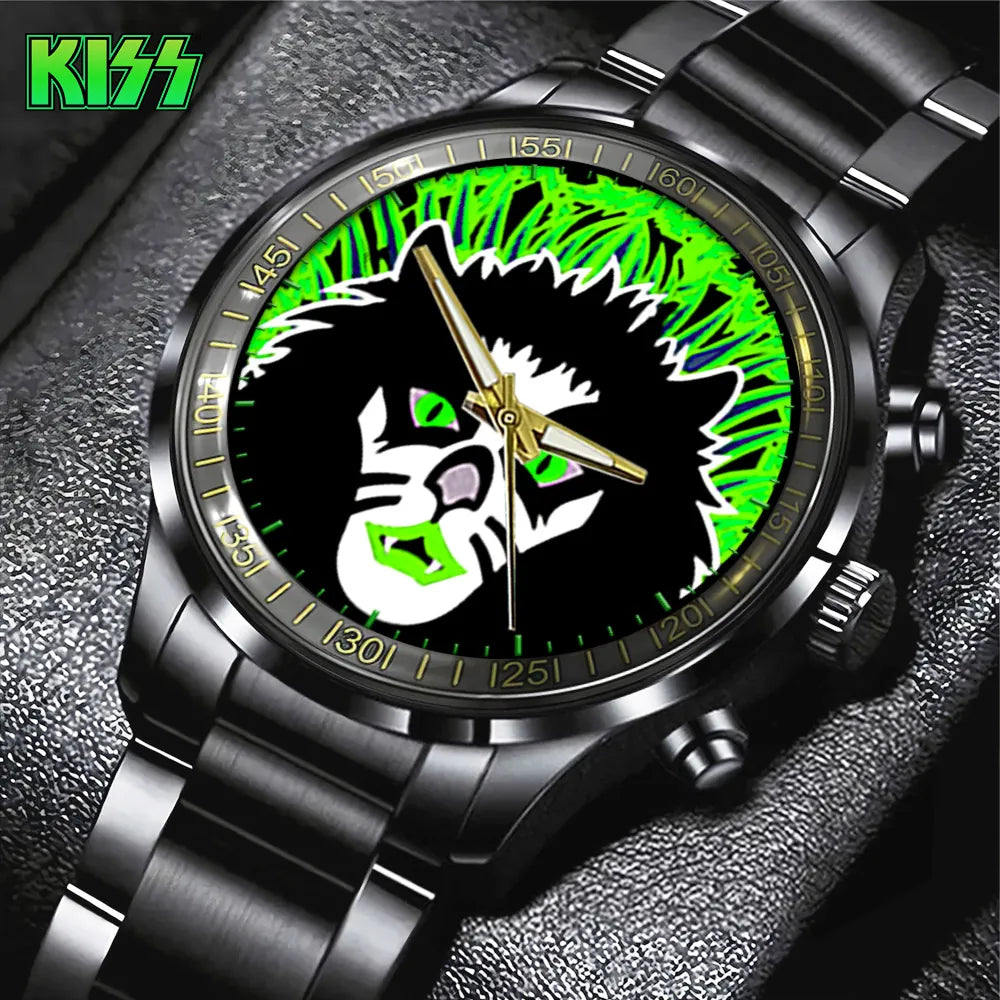 KISS Black Stainless Steel Watch – GNE 715