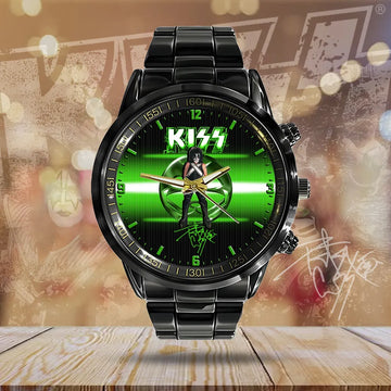KISS Black Stainless Steel Watch – MAITM 7549