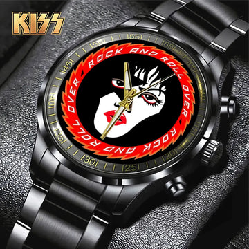 KISS Black Stainless Steel Watch – TANTN 7767
