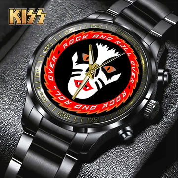 KISS Black Stainless Steel Watch – TANTN 7768