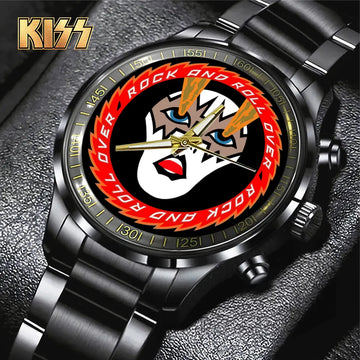 KISS Black Stainless Steel Watch – TANTN 7769