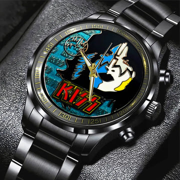KISS Black Stainless Steel Watch – TANTN 7771