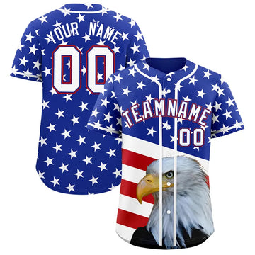 KXK Custom Baseball Jersey Embroidered Stars & Stripes Men Women American Flag Personalized Team Shirt Independence Day Party Sports Gift