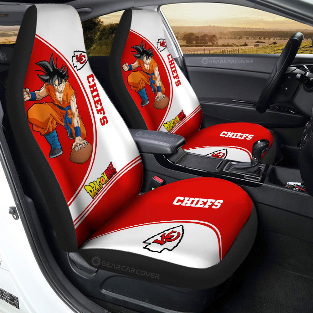 Kansas City Chiefs Car Seat Covers Goku Car Accessories For Fans