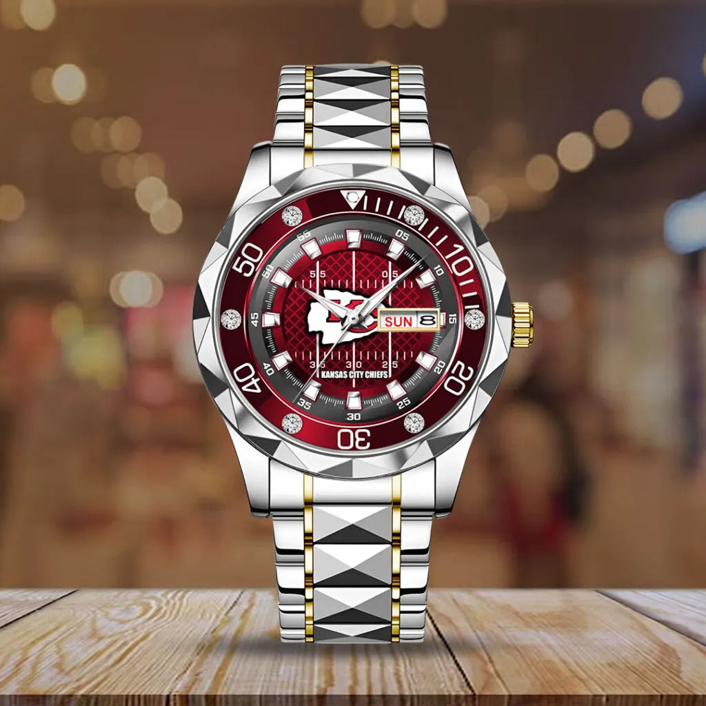 Kansas City Chiefs Alloy Luxury Quartz Watch – TMTHU922