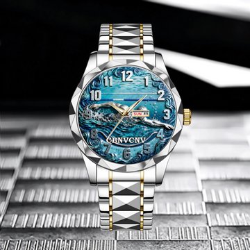 Keeping Swimming Customized Watch - Personalized Title_Name - Gift For Swimming Enthusiast