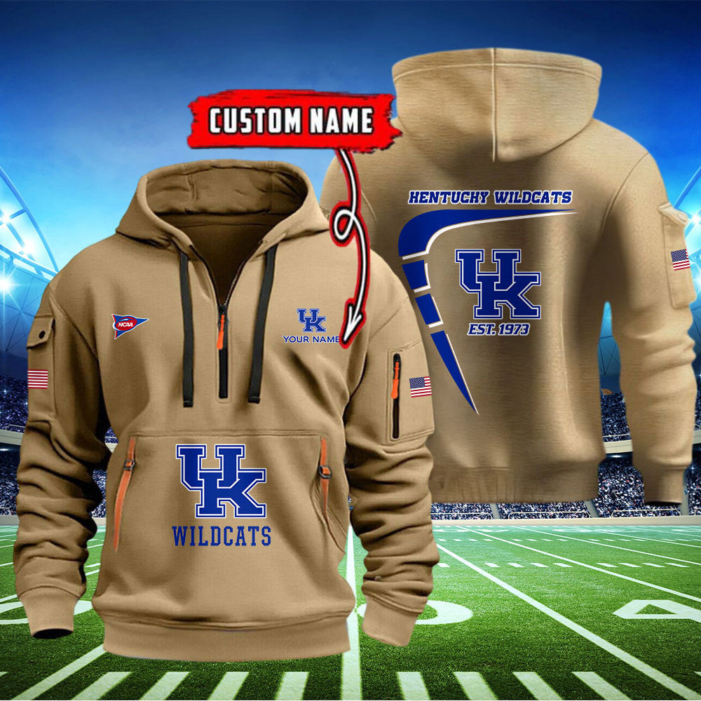 Kentucky Wildcats Quarter Zip Hoodie Style
