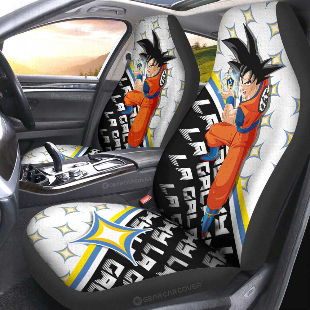 LA Galaxy Car Seat Covers Goku Car Accessories For Fans