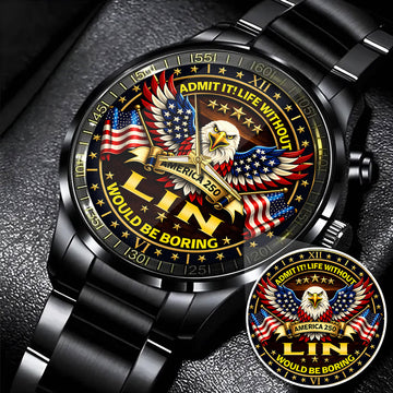 LIN 250TH-2 Personalized Watch, 250 Years Of Freedom 1776-2026