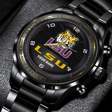 L S U Tigers Stainless Steel Watch