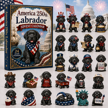 Labrador Advent Calendar 2026 - 24-Day Countdown, Acrylic Charms Every Day Bring New Suprises