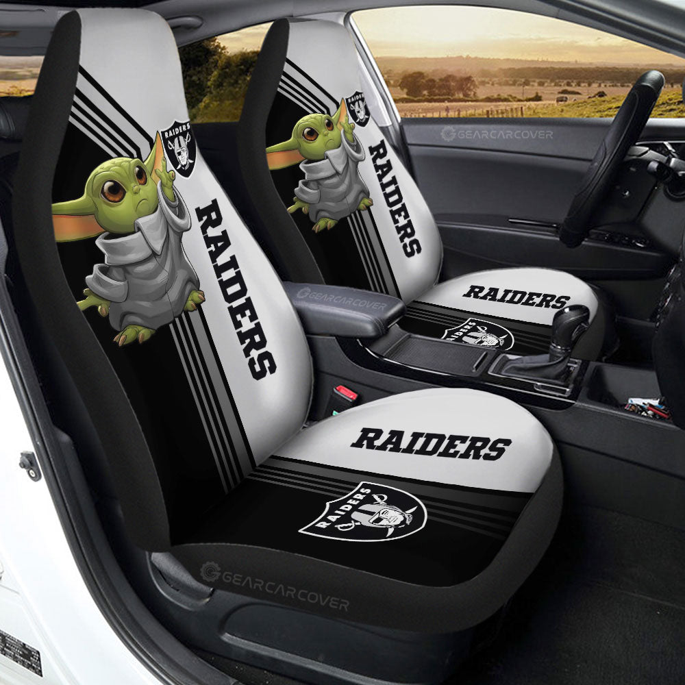 Las Vegas Raiders Car Seat Covers Baby Yoda Car Accessories