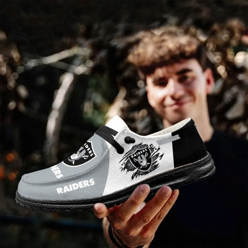 Las Vegas Raiders Hey Dude Shoes -NFL Teams Personalized - Ingenious Gifts Your Whole Family