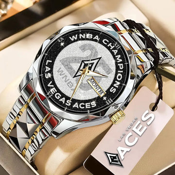 Las Vegas Aces 2025 WNBA Champions Alloy Luxury Quartz Watch – TMTHU1486