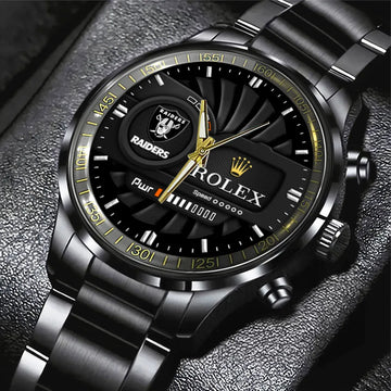 Las Vegas Raiders x Rolex Black Stainless Steel Watch – MAITM13134