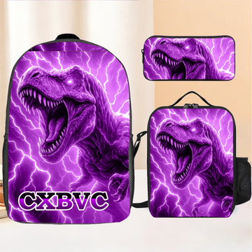 Lightning Dinosaur Custom Backpack - Gift For Back-To-School Season