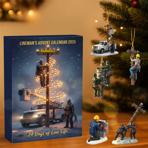 Lineman Christmas Advent Calendar 2026 Personalized Gifts For Lineman Christmas Advent Calendar Blind Box