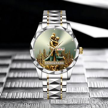 Lineman & Linewoman Legacy Custom Watch – Personalized Names – Gift for Couples, Him & Her