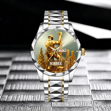 Lineworker Pride Customized Watch – Personalized Name - Gift For Lineworkers