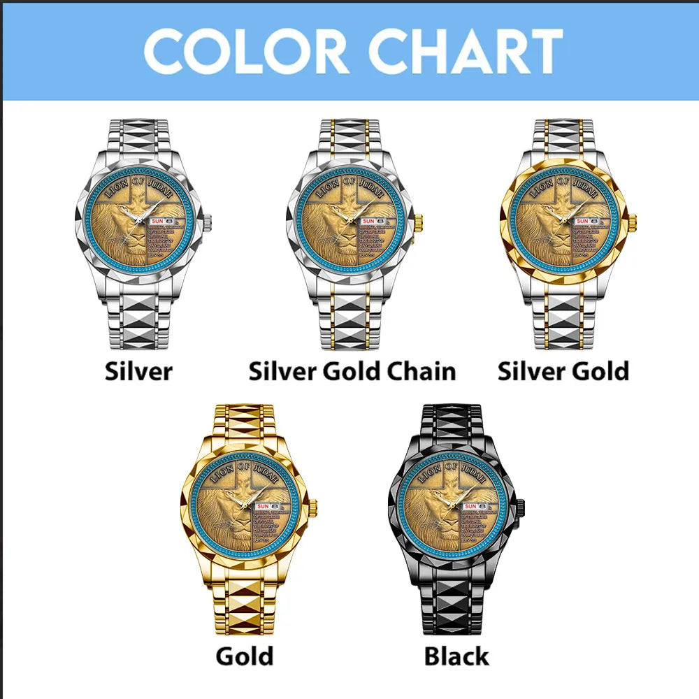 Lion of Judah Alloy Luxury Quartz Watch – TANTN15386