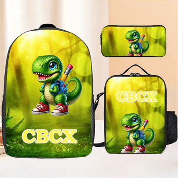 Little Dinosaur Goes To School Backpack - Personalized Name Backpack - School Season Gift-1