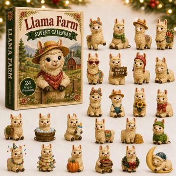 Llama Farm Advent Calendar 2026 - 24-Day Countdown, Acrylic Charms Every Day Bring New Suprises