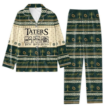 Lord Of The Ring Pajamas Set, Potato Taters Pajamas Family, Movie Pajamas Christmas, Holiday Pajamas, Women Pajamas, LOTR Fans Gifts