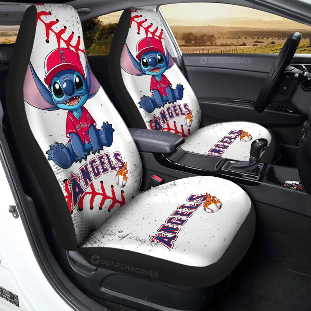 Los Angeles Angels Car Seat Covers Stitch Theme Collection