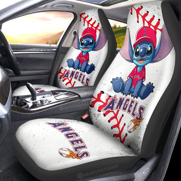 Los Angeles Angels Car Seat Covers Stitch Theme Collection