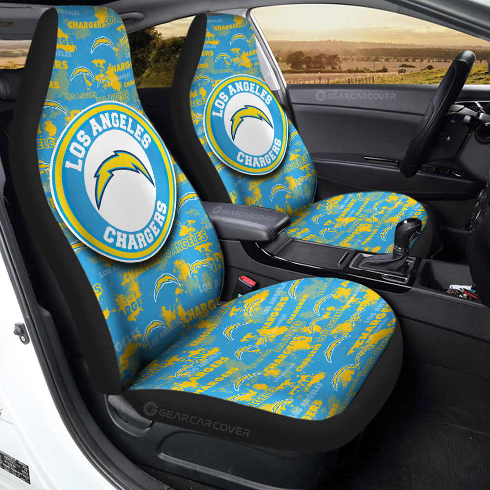 Los Angeles Chargers Car Seat Covers Custom Car Accessories