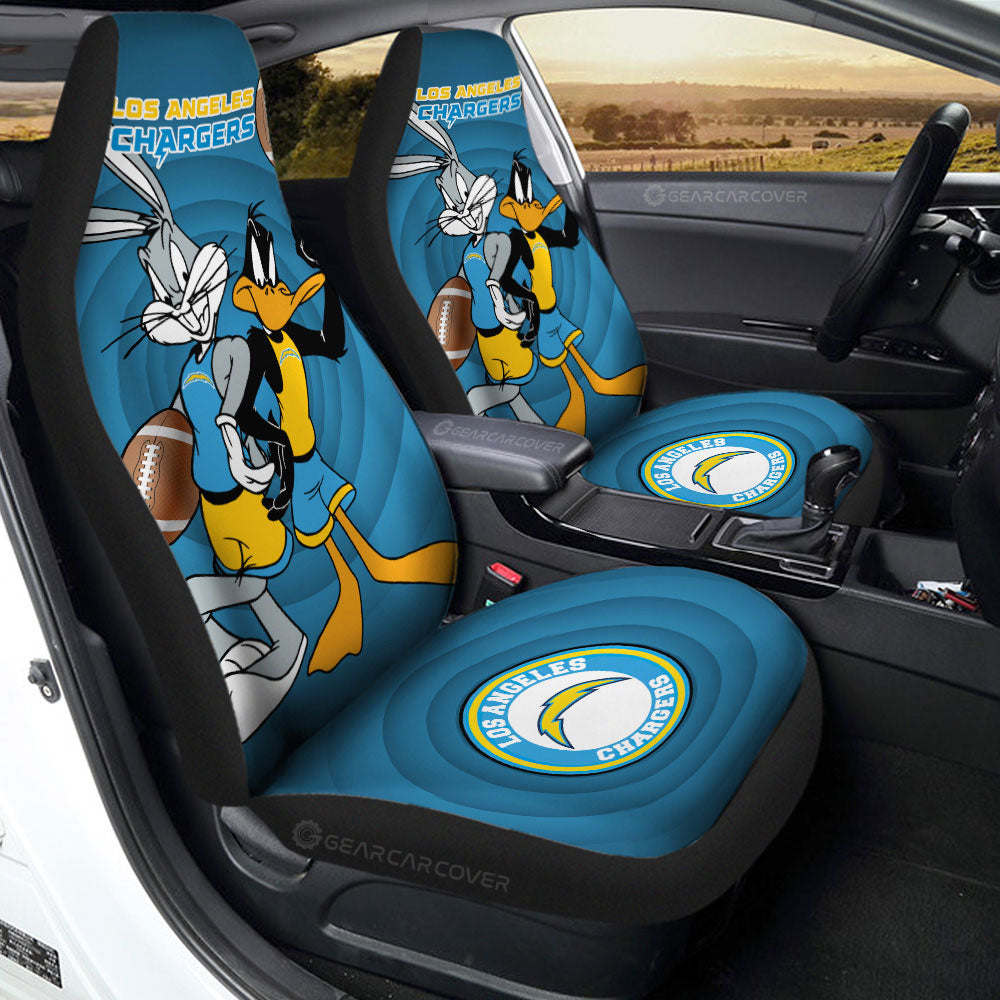 Los Angeles Chargers Car Seat Covers Custom Car Accessories