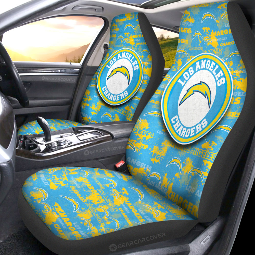 Los Angeles Chargers Car Seat Covers Custom Car Accessories