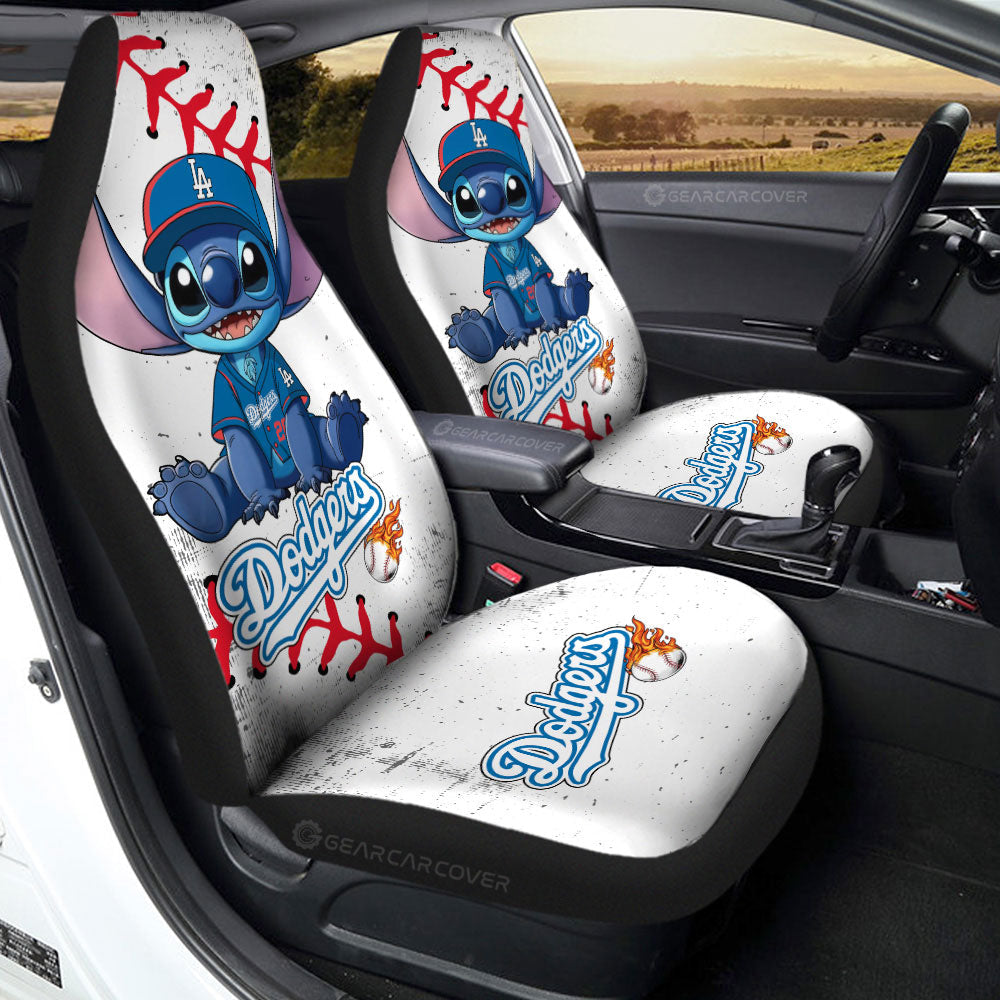 Los Angeles Dodgers Car Seat Covers Stitch Theme Collection