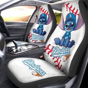 Los Angeles Dodgers Car Seat Covers Stitch Theme Collection