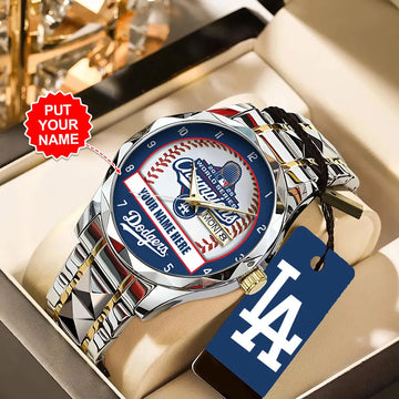 Personalized Los Angeles Dodgers World Series 2025 Alloy Luxury Quartz Watch-PFZ10140