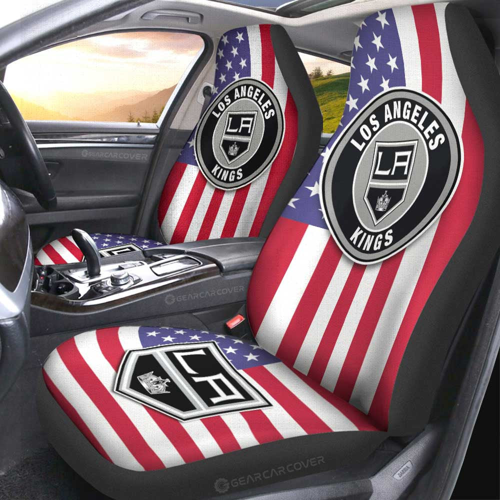 Los Angeles Kings Car Seat Covers Custom Car Decor Accessories