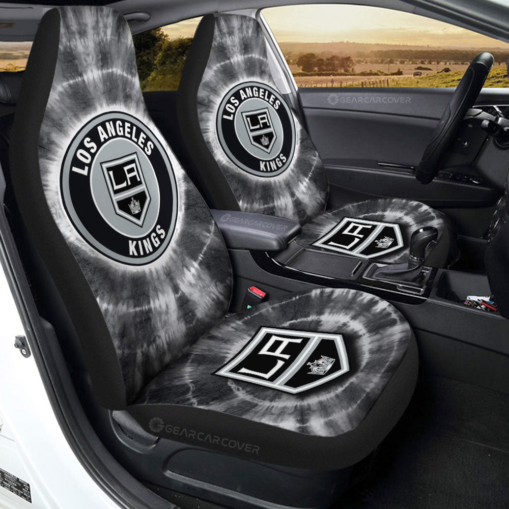 Los Angeles Kings Car Seat Covers Custom Tie Dye Car Accessories