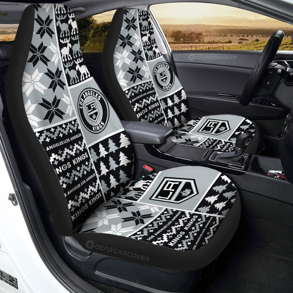 Los Angeles Kings Car Seat Covers Custom Ugly Style Car Accessories