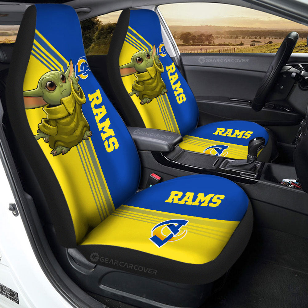 Los Angeles Rams Car Seat Covers Baby Yoda Car Accessories