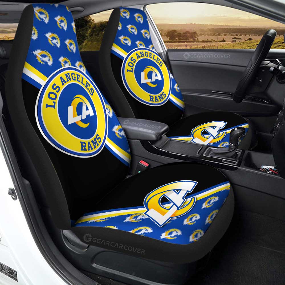 Los Angeles Rams Car Seat Covers Custom Car Accessories For Fans