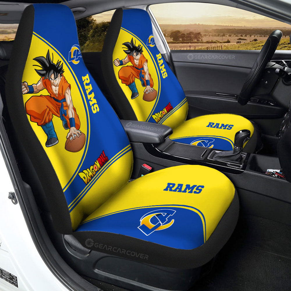 Los Angeles Rams Car Seat Covers Goku Car Accessories For Fans